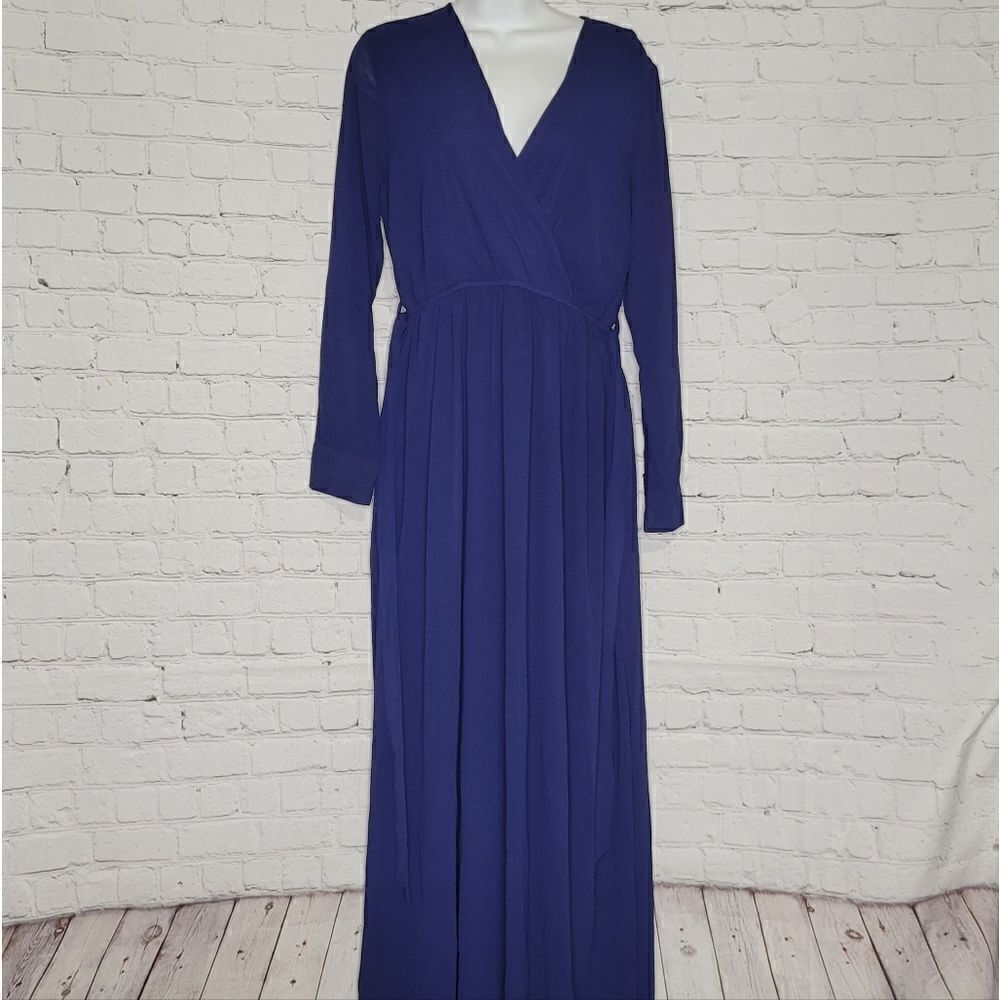 ‎Women's Chiffon V Neck Wrap Dress Small
